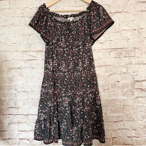 Max Studio floral drop waist shift dress